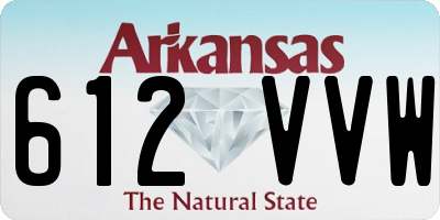 AR license plate 612VVW