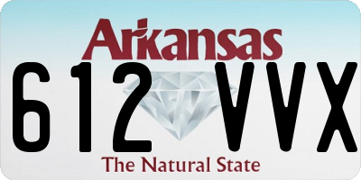 AR license plate 612VVX
