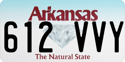 AR license plate 612VVY