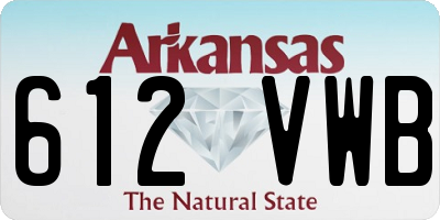 AR license plate 612VWB