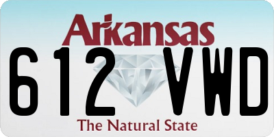 AR license plate 612VWD