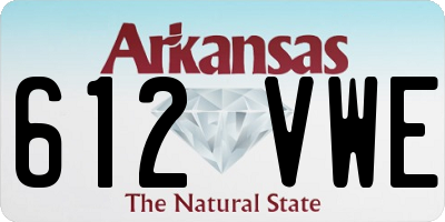 AR license plate 612VWE
