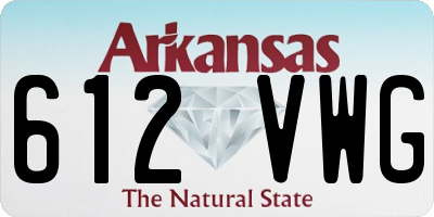 AR license plate 612VWG