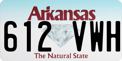 AR license plate 612VWH