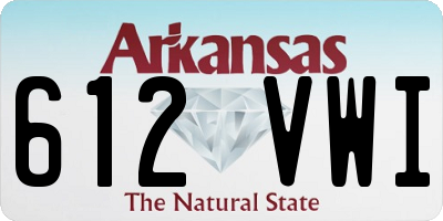 AR license plate 612VWI