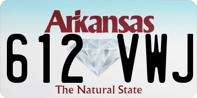AR license plate 612VWJ