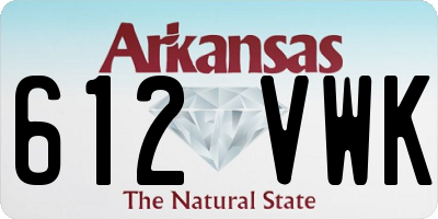AR license plate 612VWK
