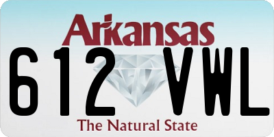 AR license plate 612VWL