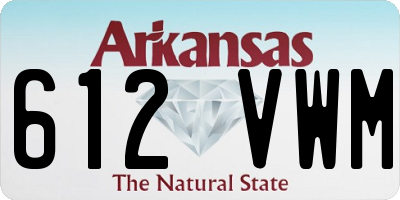 AR license plate 612VWM