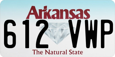 AR license plate 612VWP