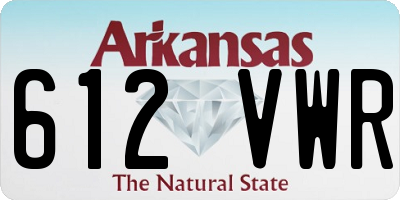 AR license plate 612VWR