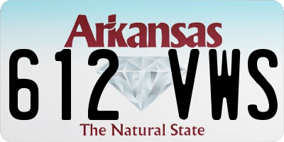 AR license plate 612VWS