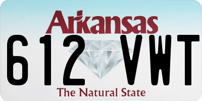 AR license plate 612VWT