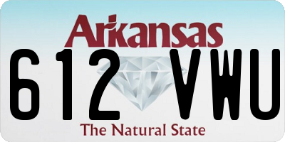 AR license plate 612VWU