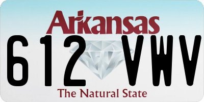 AR license plate 612VWV
