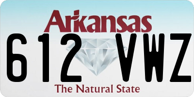AR license plate 612VWZ