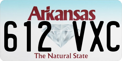 AR license plate 612VXC