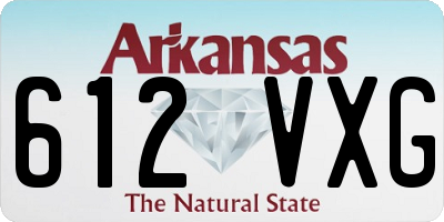 AR license plate 612VXG