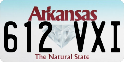 AR license plate 612VXI