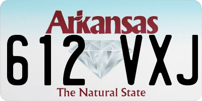 AR license plate 612VXJ