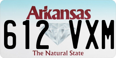 AR license plate 612VXM