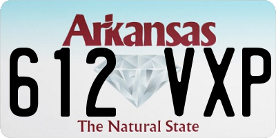 AR license plate 612VXP