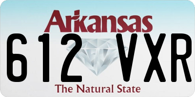 AR license plate 612VXR