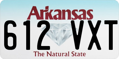 AR license plate 612VXT