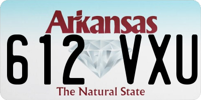 AR license plate 612VXU