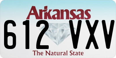 AR license plate 612VXV