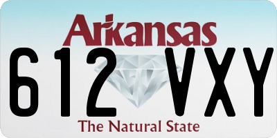 AR license plate 612VXY