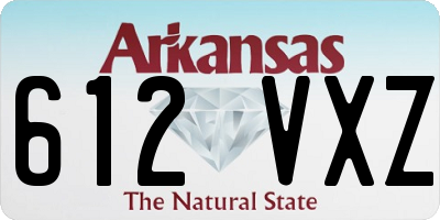AR license plate 612VXZ