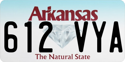 AR license plate 612VYA