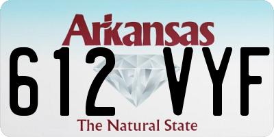 AR license plate 612VYF