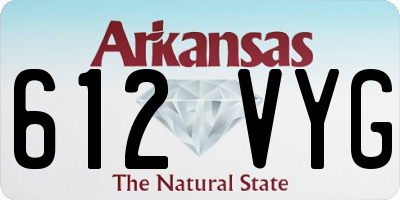 AR license plate 612VYG