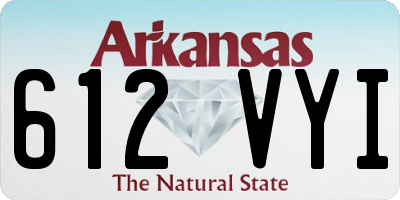 AR license plate 612VYI