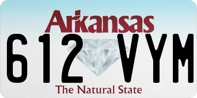 AR license plate 612VYM