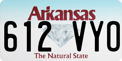 AR license plate 612VYO