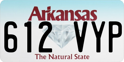 AR license plate 612VYP
