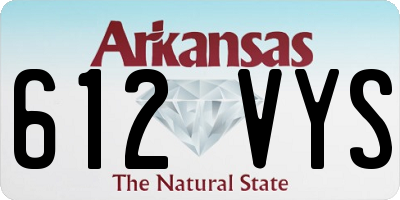 AR license plate 612VYS