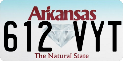 AR license plate 612VYT