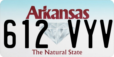 AR license plate 612VYV