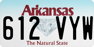 AR license plate 612VYW