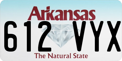 AR license plate 612VYX