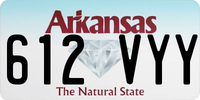 AR license plate 612VYY