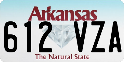 AR license plate 612VZA