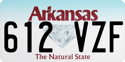 AR license plate 612VZF