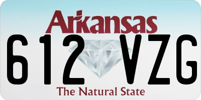 AR license plate 612VZG