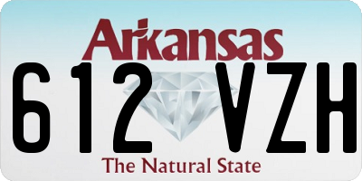 AR license plate 612VZH