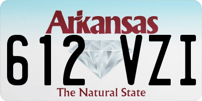 AR license plate 612VZI